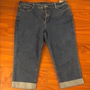 NYDJ Capri’s with Embellished Cuffs